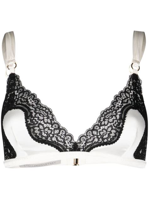 Stella Mccartney Floral Lace Triangle Cup Bra Farfetch