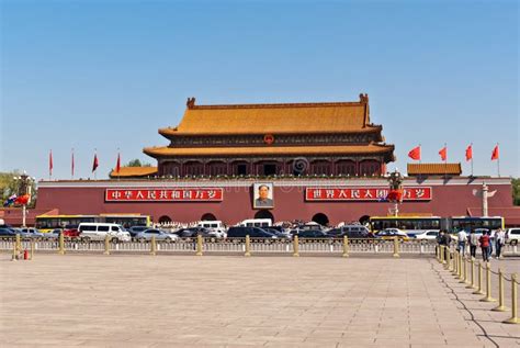 Tiananmen Or Gate Of Heavenly Peace Editorial Stock Image Image Of