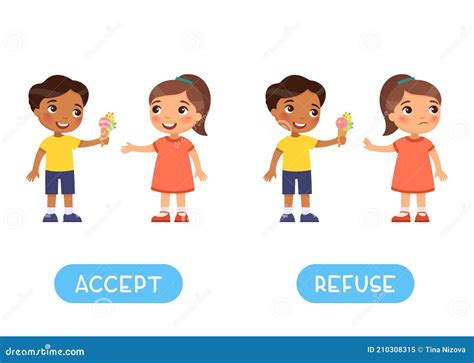 Accept Refuse Buttons Shows Approved Or Rejected Stock Photo ...