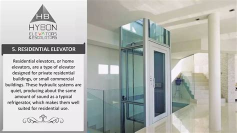 Types Of Lifts Hybon Elevators Ppt