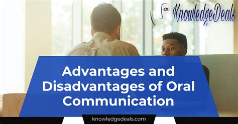 Advantages And Disadvantages Of Oral Communication Knowledgedeals