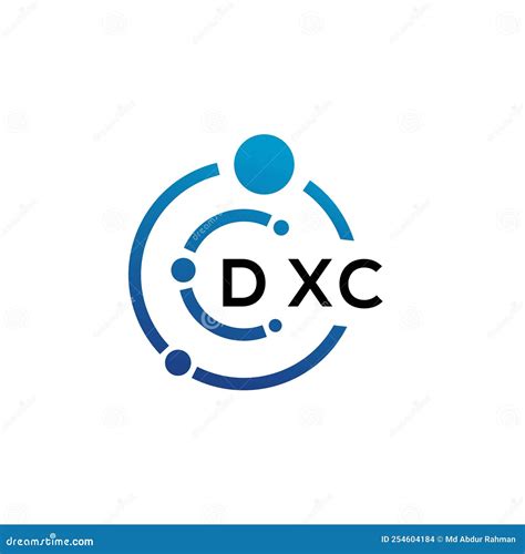 DXC Letter Logo Design on White Background. DXC Creative Initials ...