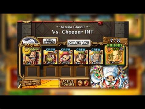 Optc Lv Pirate Ailliance Kizuna Clash Vs Chopper Int