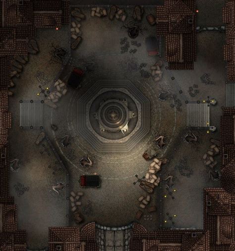 Fountain Plaza Bloodborne 30x32 Battlemaps Dnd World Map