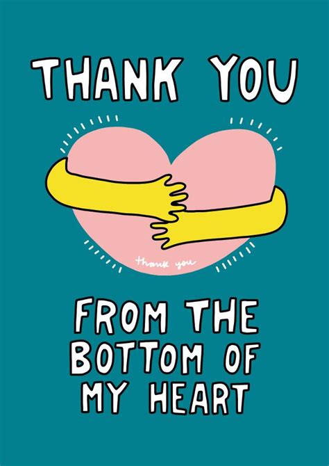 Thank You From The Bottom Of My Heart Card Thortful