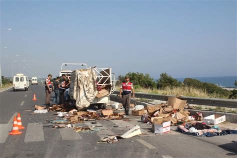 Manavgat Ta Otomobil Kamyonete Arpt Yaral Son Dakika