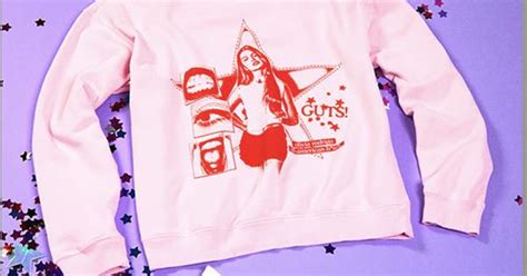 Olivia Rodrigo Guts World Tour Crewneck Pullover In Pink