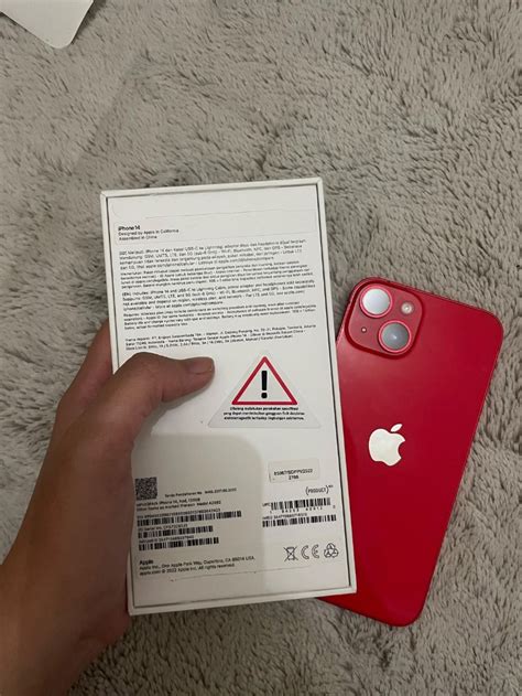 Iphone Gb Red Unit Ibox Resmi Garansi Aktif Sampai Maret