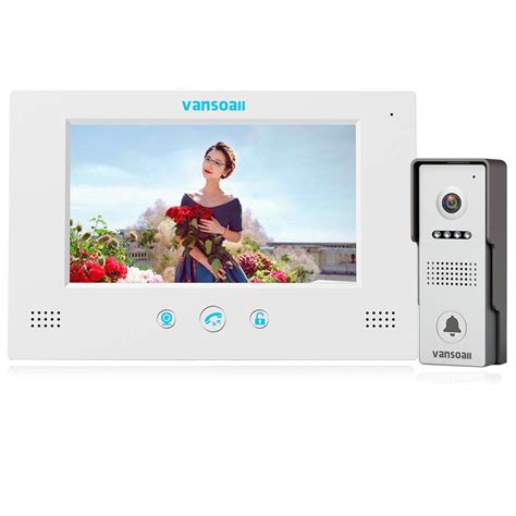 VANSOALL 7 LCD Monitor Wired Video Intercom Doorbell System Video