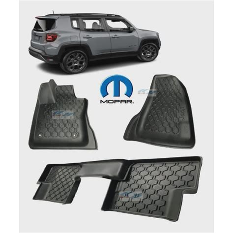 Jogo Tapetes De Bordas Elevadas Jeep Renegade Original Mopar 2015 A