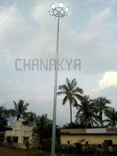 Mild Steel Cool White High Mast Lighting Pole For Outdoor At Rs