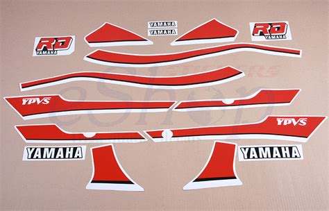 Yamaha RD 125 LC YPVS Black 1987 1989 Set Eshop Stickers