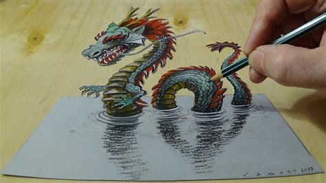 Water Dragon Sketch at PaintingValley.com | Explore collection of Water ...