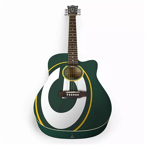 Woodrow Green Bay Packers Acoustic Guitar