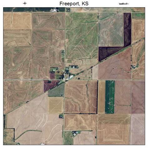 Aerial Photography Map of Freeport, KS Kansas