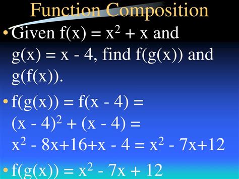 Composition Of A Function