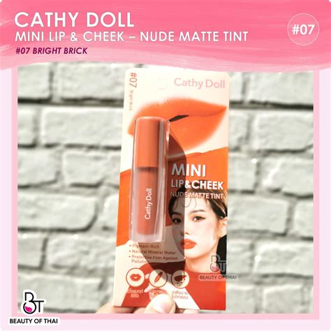 Jual Cathy Doll Mini Lip Cheek Nude Matte Tint Shopee Indonesia