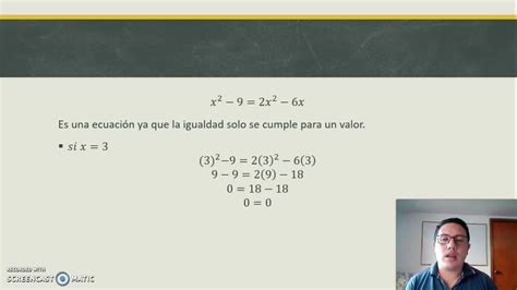 Igualdades Algebraicas Youtube