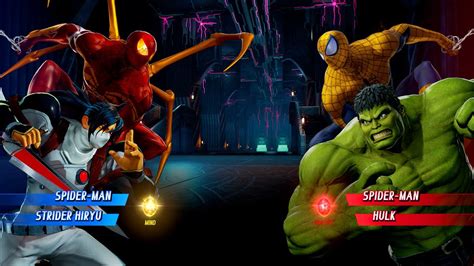 RED SPIDER MAN WHITE STRIDER HIRYU VS YELLOW SPIDER MAN HULK