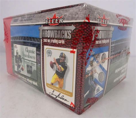 2002 Fleer Throwbacks Football Hobby Box Reed Buy Da Card World