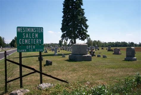 Westminster Salem Cemetery In Westminster Ohio Find A Grave Cemetery