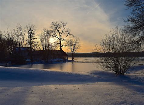 Free Images Landscape Water Nature Snow Winter Cloud Sky