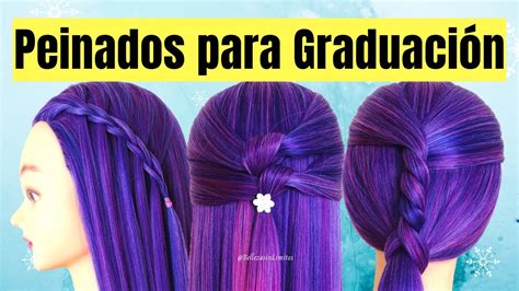 3 Peinados Fáciles Para GraduaciÓn 🎓📜 Easy Prom Hairstyles Belleza