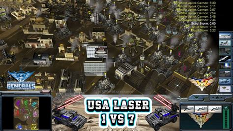 Command Conquer Generals Zero Hour Usa Laser General 1 Vs 7 HARD