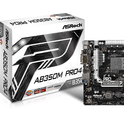 Asrock Ab350m Pro4 Amd Am4 Ddr4 Ryzen Motherboard Computers And Tech Parts And Accessories