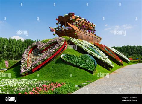 Dubai United Arab Emirates December Dubai Miracle Garden Is