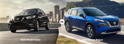 2020 Nissan Kicks vs. 2021 Rogue | SUV Differences | Price, Dimensions