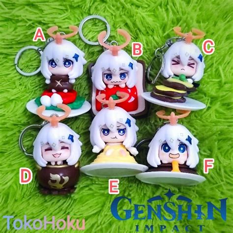 Jual Gantungan Kunci Paimon Genshin Impact Action Figure Game Keychain