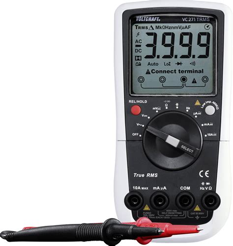 Voltcraft Vc 8235905 Hånd Multimeter Kalibreret Iso Digital Cat Iii