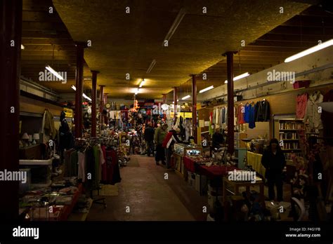 Inside The Barras Market In Glasgow Scotland Uk Stock Photo Royalty