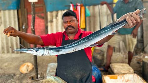 Kasimedu Speed Selvam Ossi Kola Fish Cutting In Kasimedu Hd