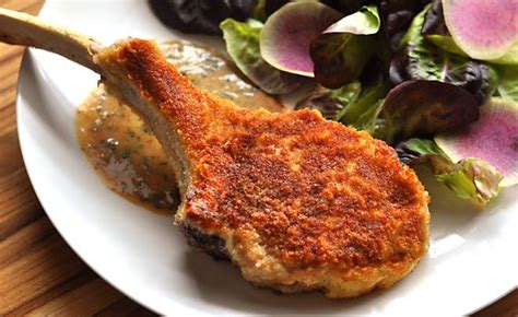 Parmesan Crusted Veal Chops Recipe Veal Recipes Veal Chop Recipes