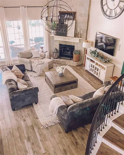 Rustic Farmhouse Living Room Baci Living Room