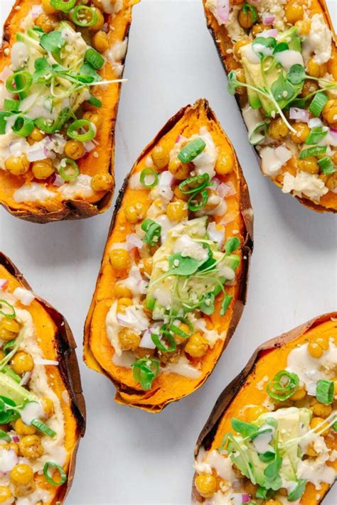 Easy Vegan Stuffed Sweet Potatoes Eating By Elaine