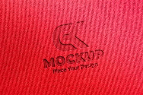 Premium Psd Logo Mock Up Design With Paper Texture