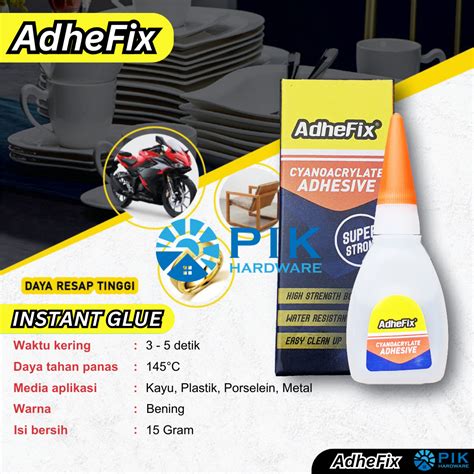 Jual LEM KOREA LEM TETES ADHEFIX 15gr SERBAGUNA LEM SETAN INSTANT