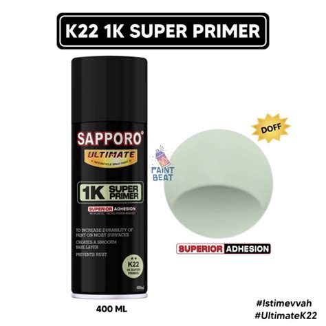 Jual Sapporo Ultimate K22 1K Super Primer Cat Spray Semprot Aerosol