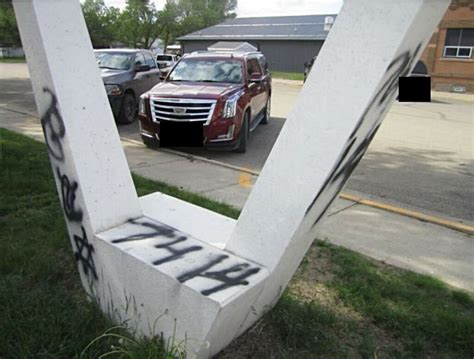 Vandal Damages Signs In Volga Brookings Register