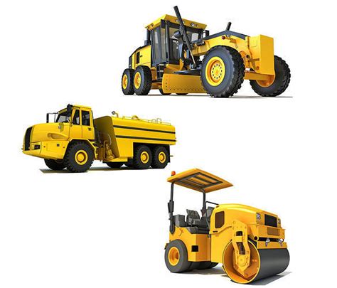 Road Construction Equipment Collection | CGTrader