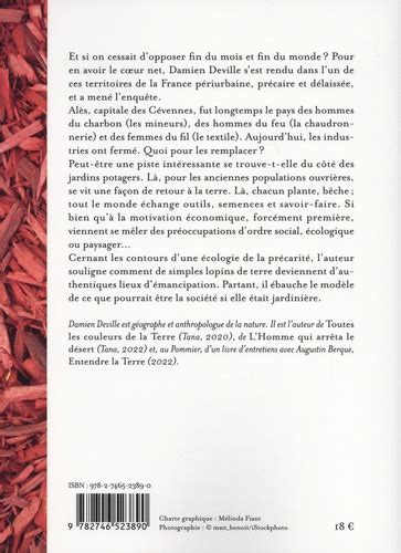 La société jardinière de Damien Deville Grand Format Livre Decitre