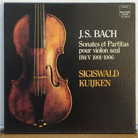 Js Bach Sonatas Partitas For Violin Solo Bwv To Box By