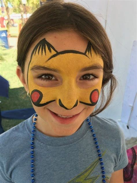 Face Paint Orlando Face Painters Colorful Day Events Pikachu Face