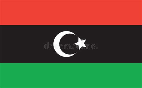 Flag of the Libyan Arab Jamahiriya Painted Colors Stock Vector - Illustration of symbol, pride ...