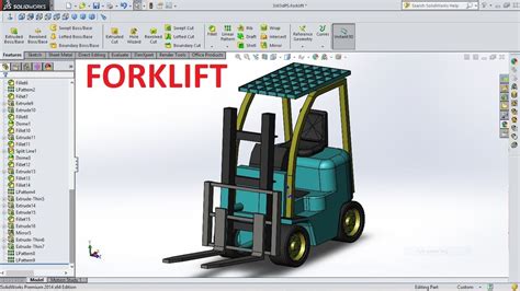 Solidworks Tutorial Make Forklift Youtube