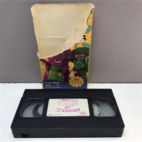 Barney Friends Collection Best Manners Vhs Video Tape Lyons Sing