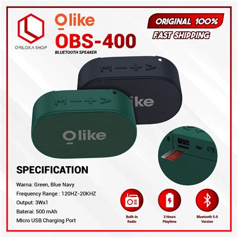 Jual Olike OBS 400 Speaker Bluetooth Portable With Radio Garansi